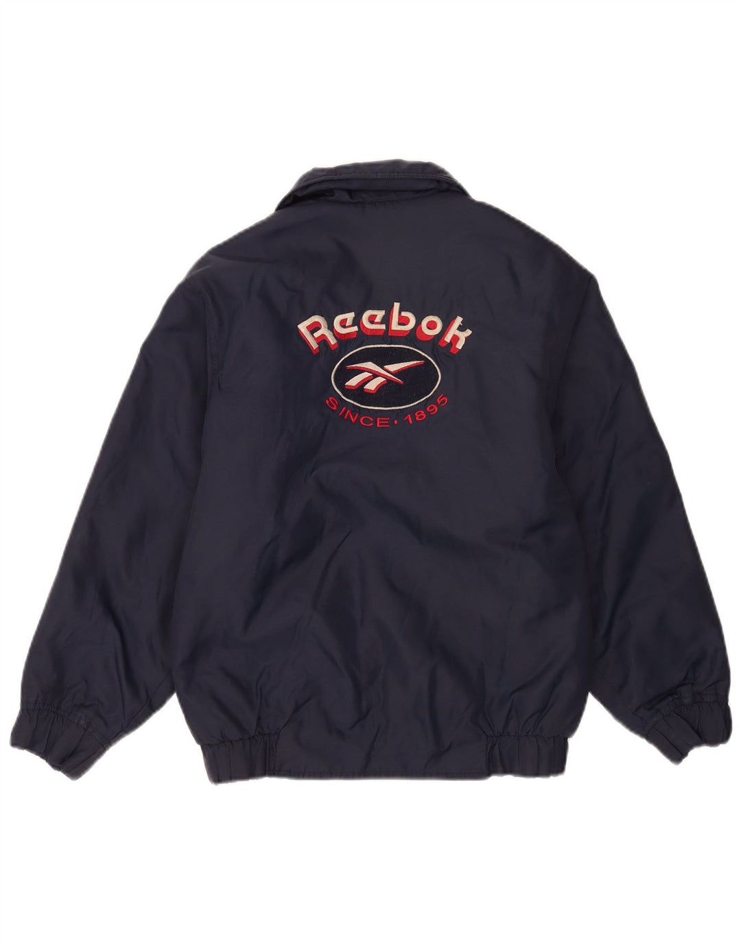 Reebok Boys Graphic Bomber Jacket 13-14 Years Navy Blue Nylon