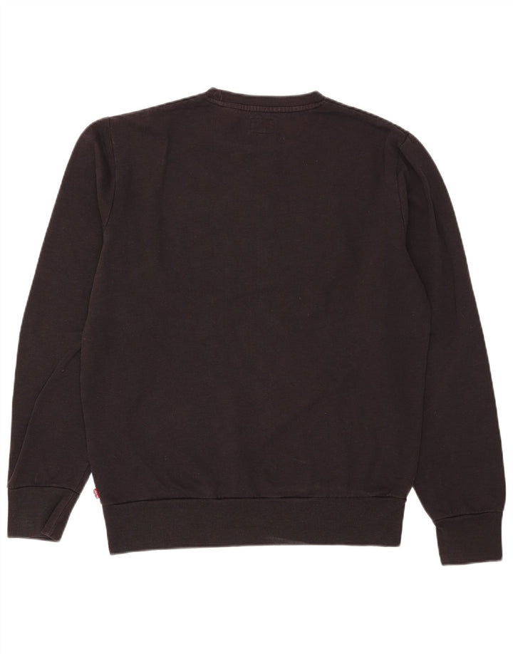 Levi's Mens Graphic Sweatshirt Jumper Medium Black Cotton