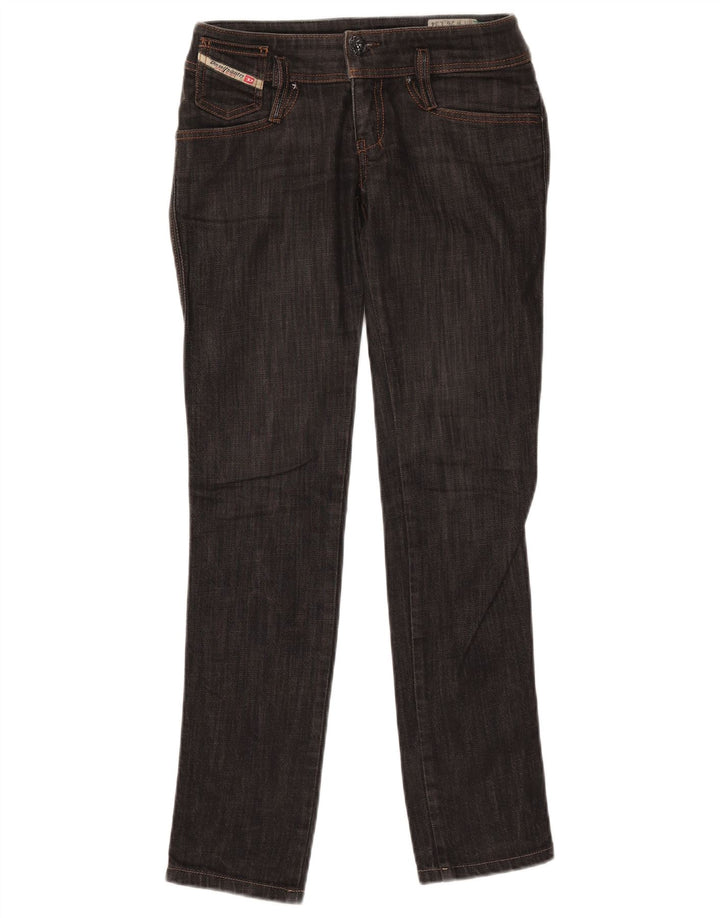 Diesel Womens Matic Straight Jeans W26 L31 Black Cotton