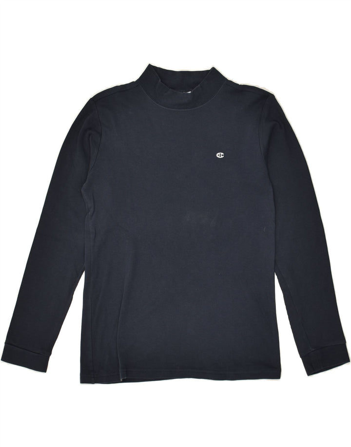 CHAMPION Boys Top Long Sleeve 13-14 Years XL Navy Blue | Vintage Champion | Thrift | Second-Hand Champion | Used Clothing | Messina Hembry 