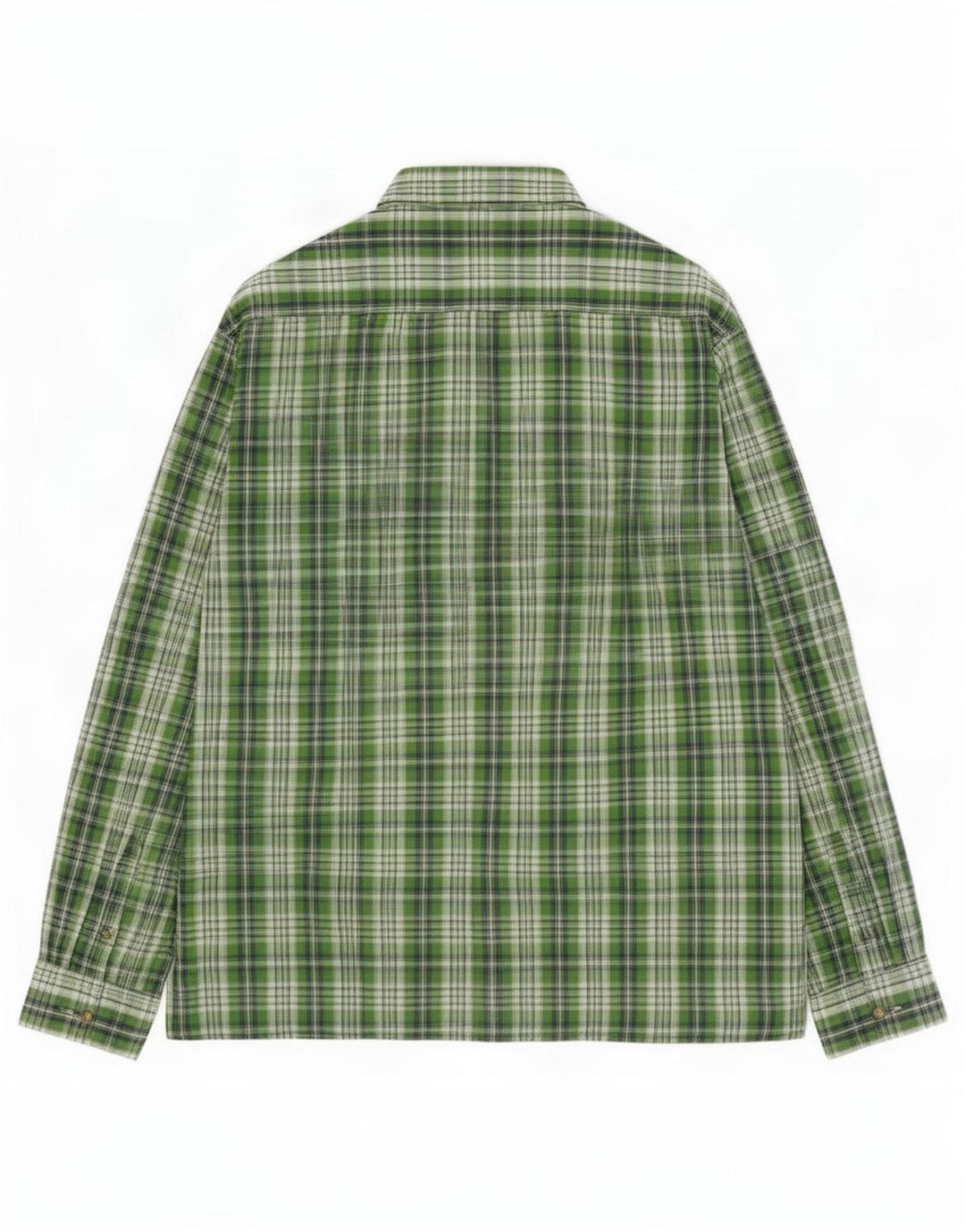 Brugi Mens Shirt 2XL Green Check Polyester