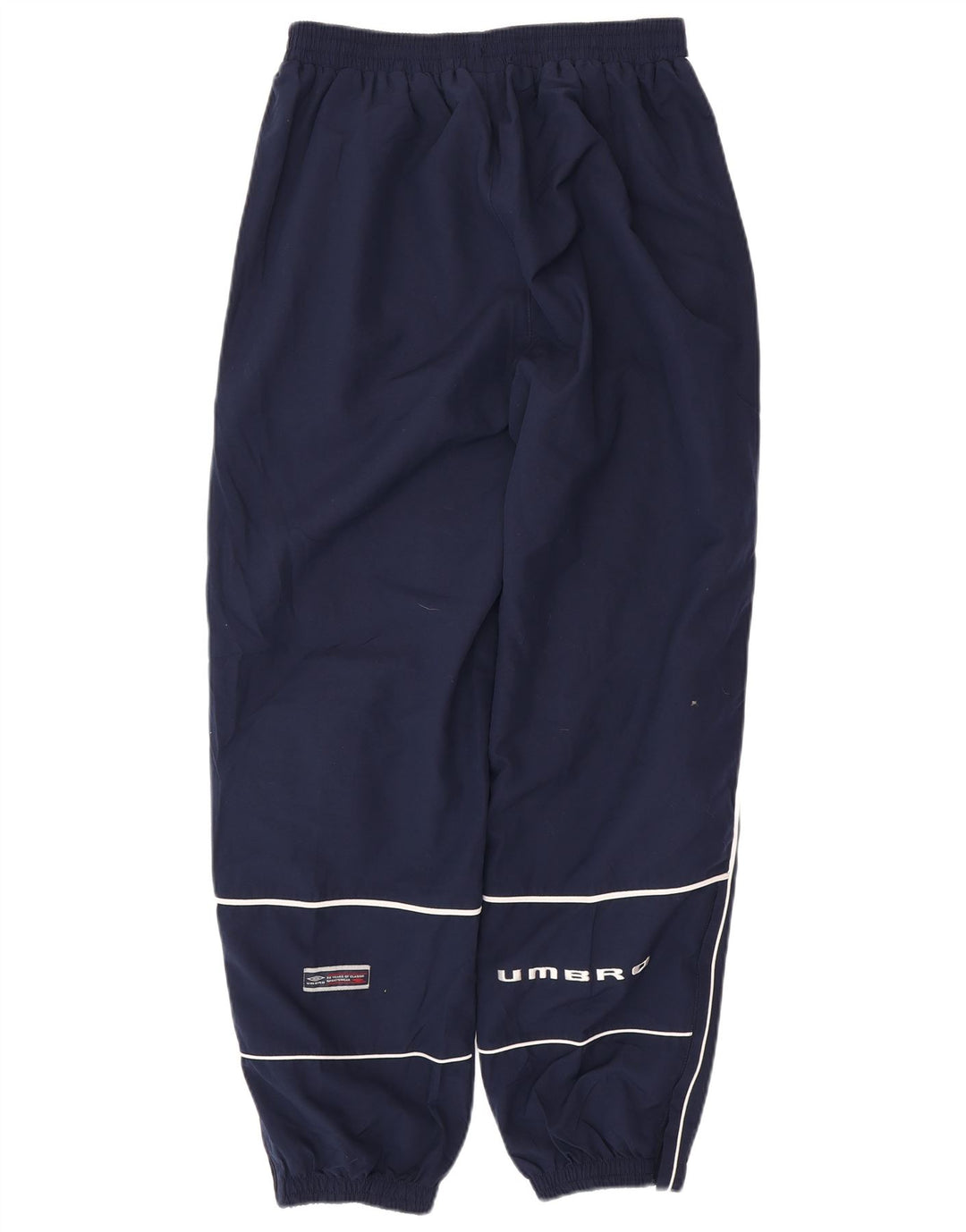 UMBRO Mens Graphic Tracksuit Trousers Joggers Large Navy Blue Polyester