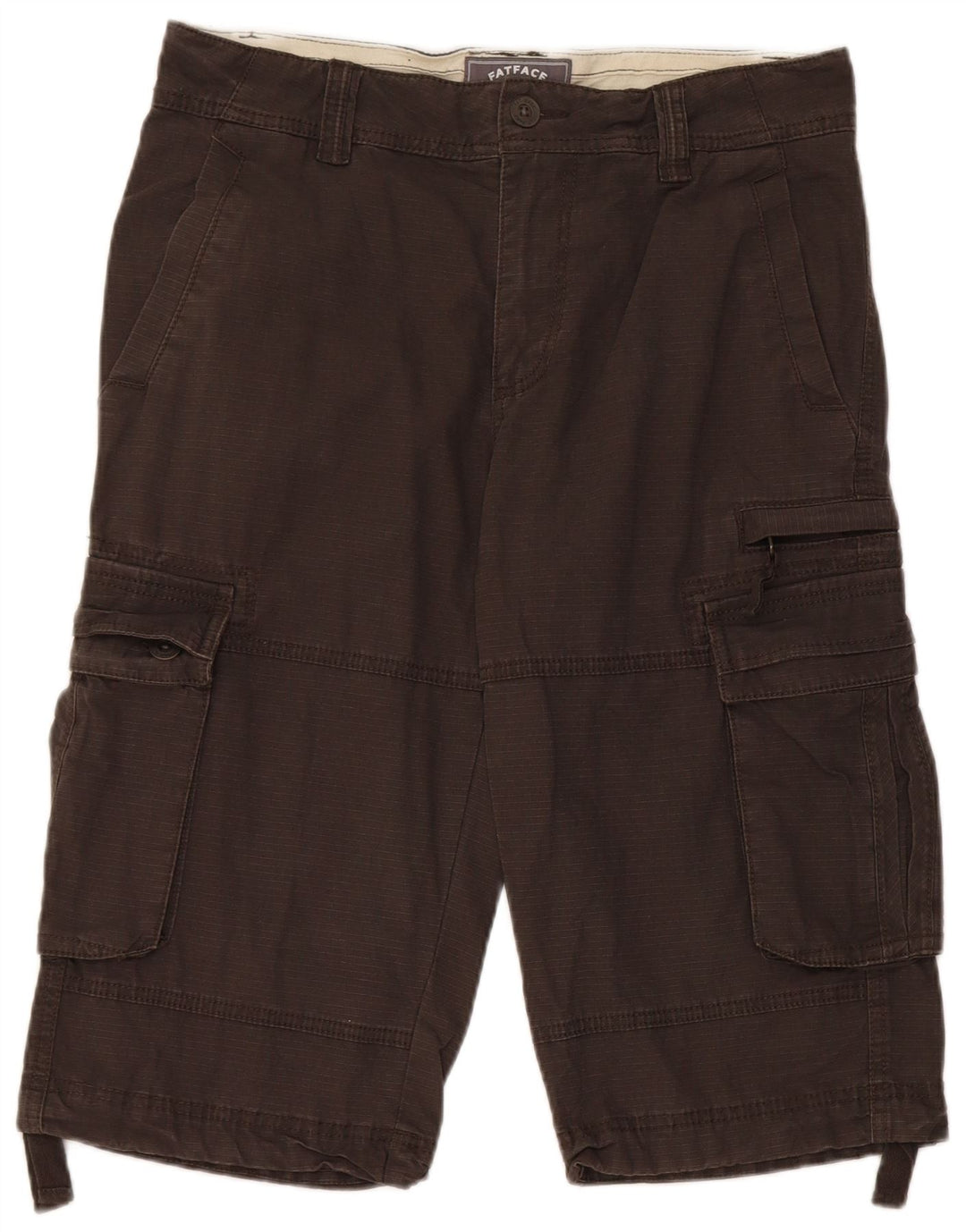 Fat Face Mens Cargo Bermuda Shorts W32 Medium Grey Cotton