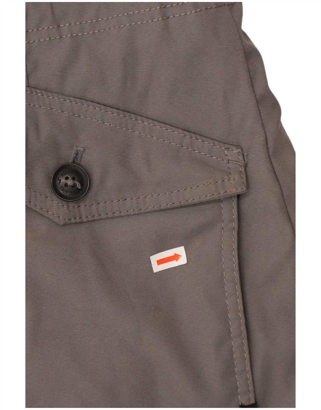 Hollister Womens Hooded Sherpa Parka Jacket UK 14 Medium Grey Polyester