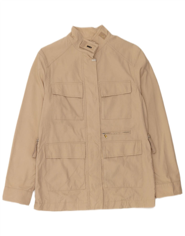 HUSKY Womens Utility Jacket IT 42 Medium Beige Polyamide