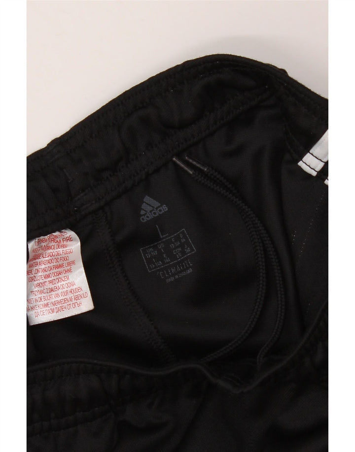 Adidas Boys Climalite Tracksuit Trousers 13-14 Years Large Black