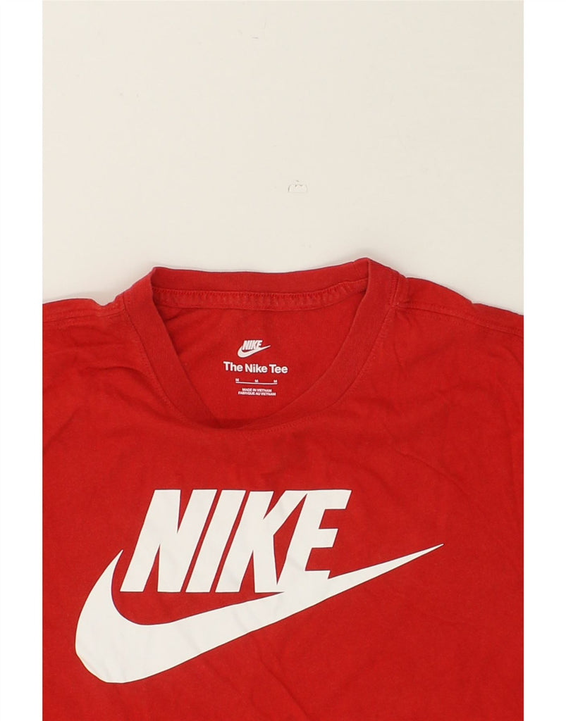 NIKE Mens Graphic T-Shirt Top Medium Red Cotton | Vintage Nike | Thrift | Second-Hand Nike | Used Clothing | Messina Hembry 