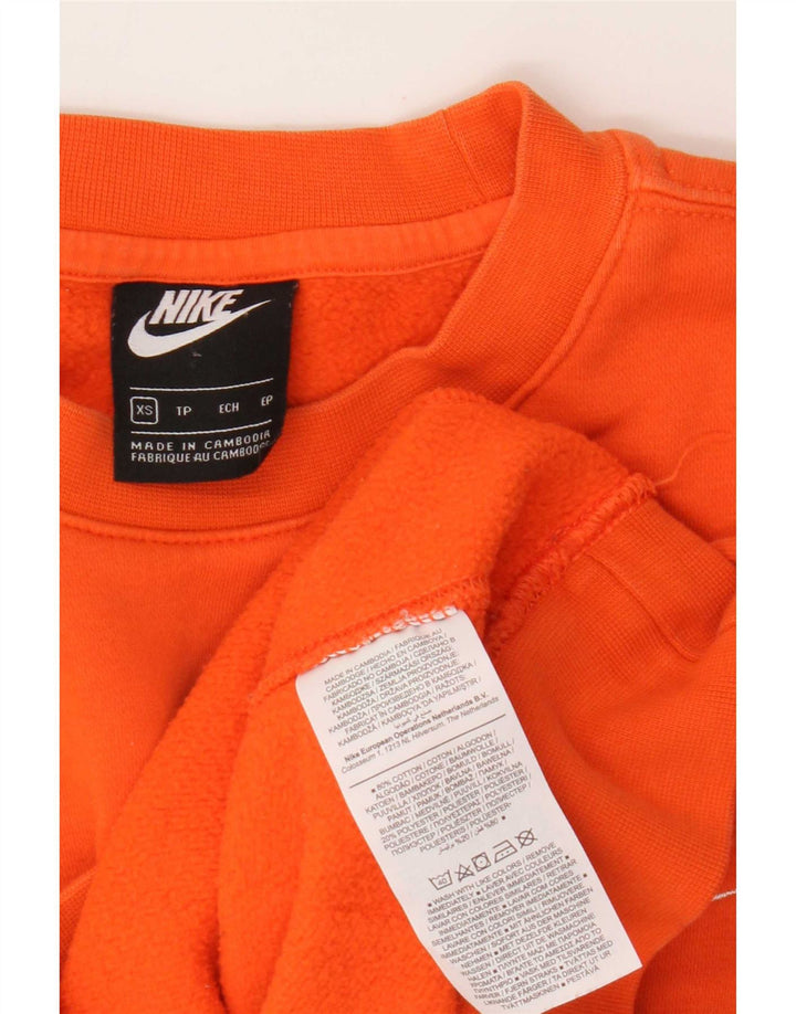 Nike Mens Sweatshirt Jumper XS Orange Cotton