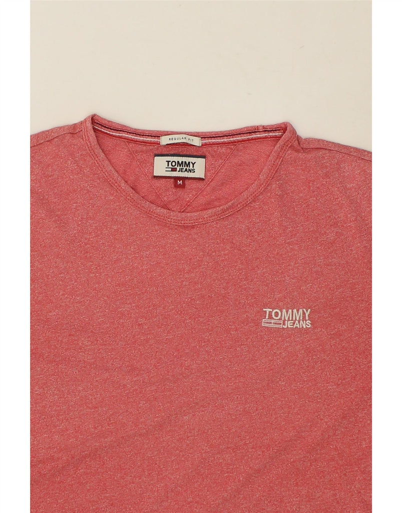 TOMMY HILFIGER Mens Regular Fit T-Shirt Top Medium Red Cotton | Vintage Tommy Hilfiger | Thrift | Second-Hand Tommy Hilfiger | Used Clothing | Messina Hembry 