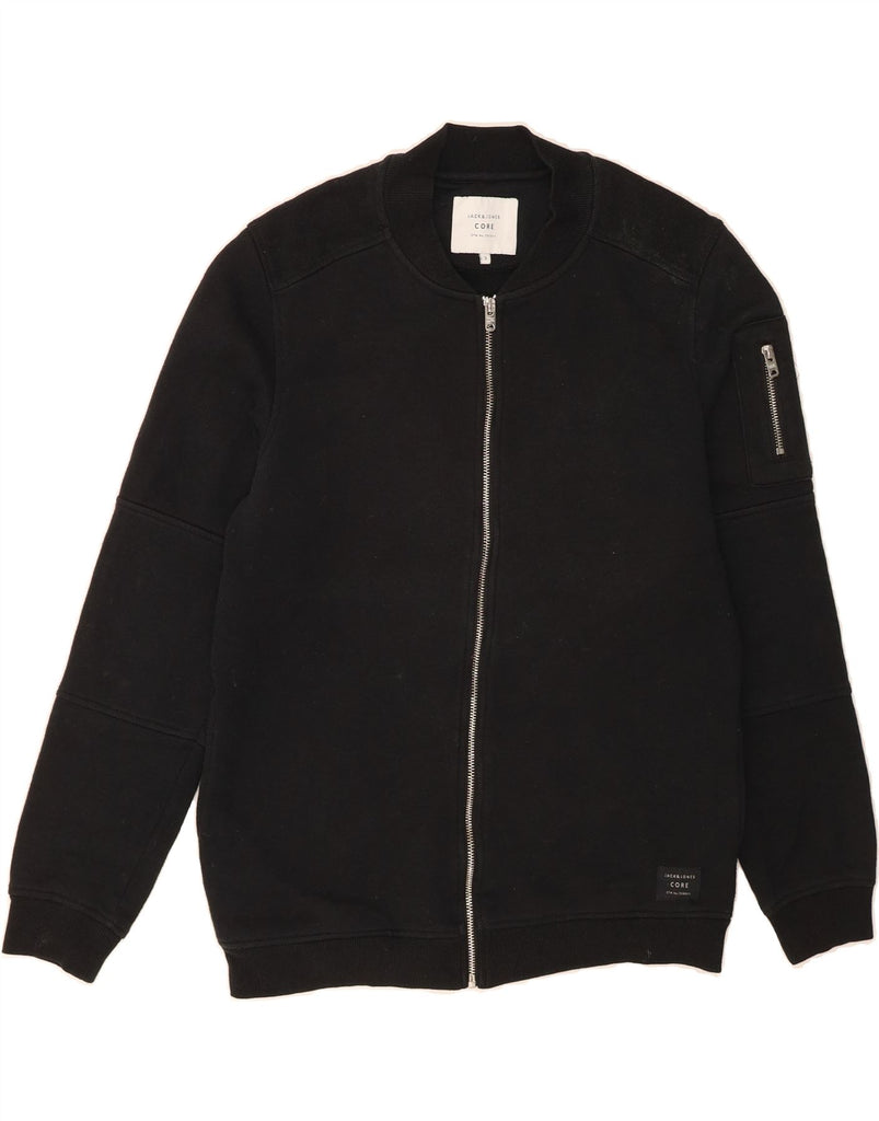 JACK & JONES Mens Tracksuit Top Jacket Small Black Vintage Jack & Jones and Second-Hand Jack & Jones from Messina Hembry 