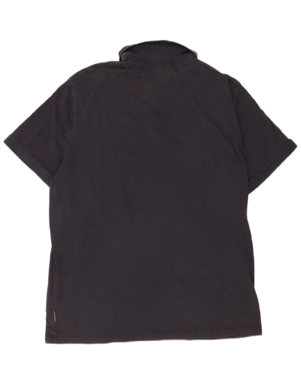 Armani Exchange Mens Polo Shirt XL Navy Blue Cotton