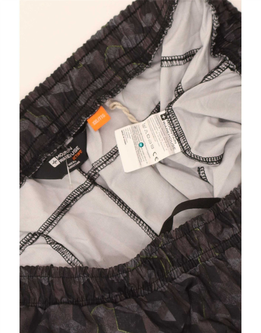 Mountain Warehouse Mens Sport Shorts 2XL Black Geometric Polyester