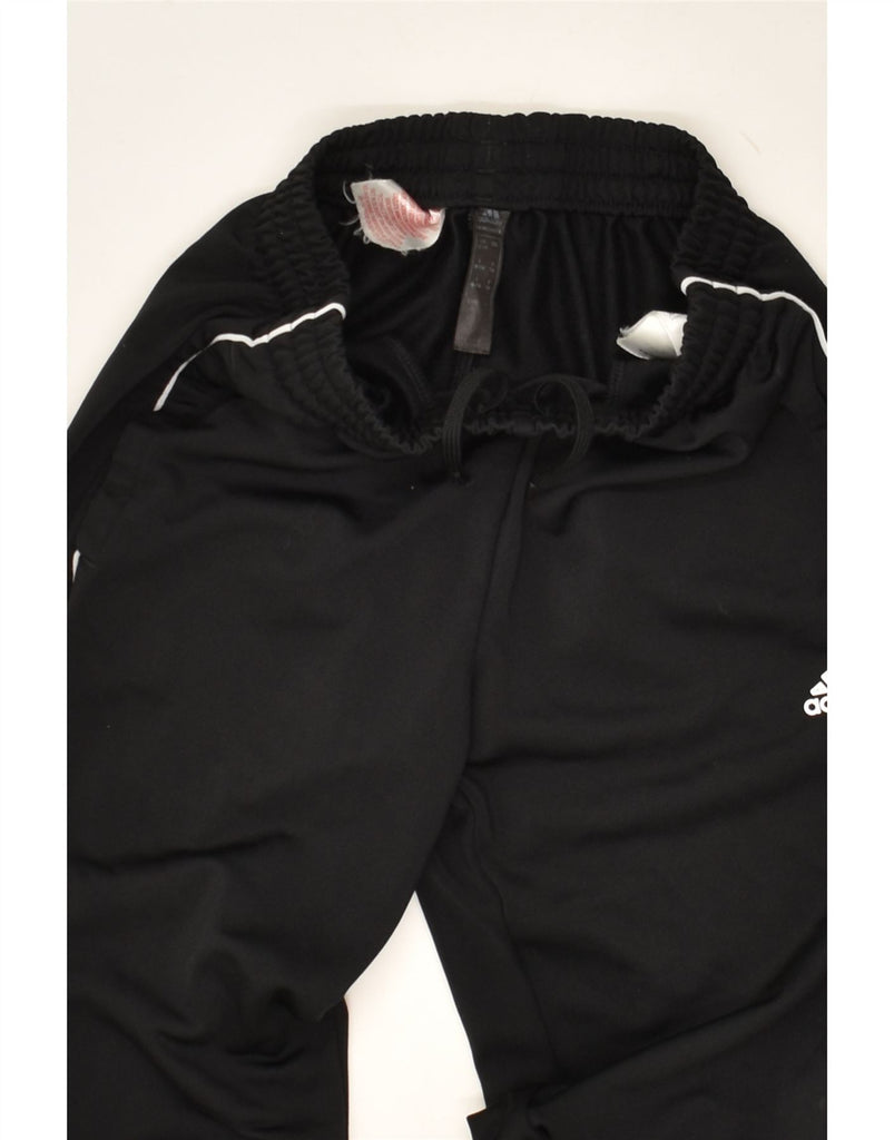 ADIDAS Boys Graphic Tracksuit Trousers Joggers 11-12 Years Black Polyester | Vintage Adidas | Thrift | Second-Hand Adidas | Used Clothing | Messina Hembry 