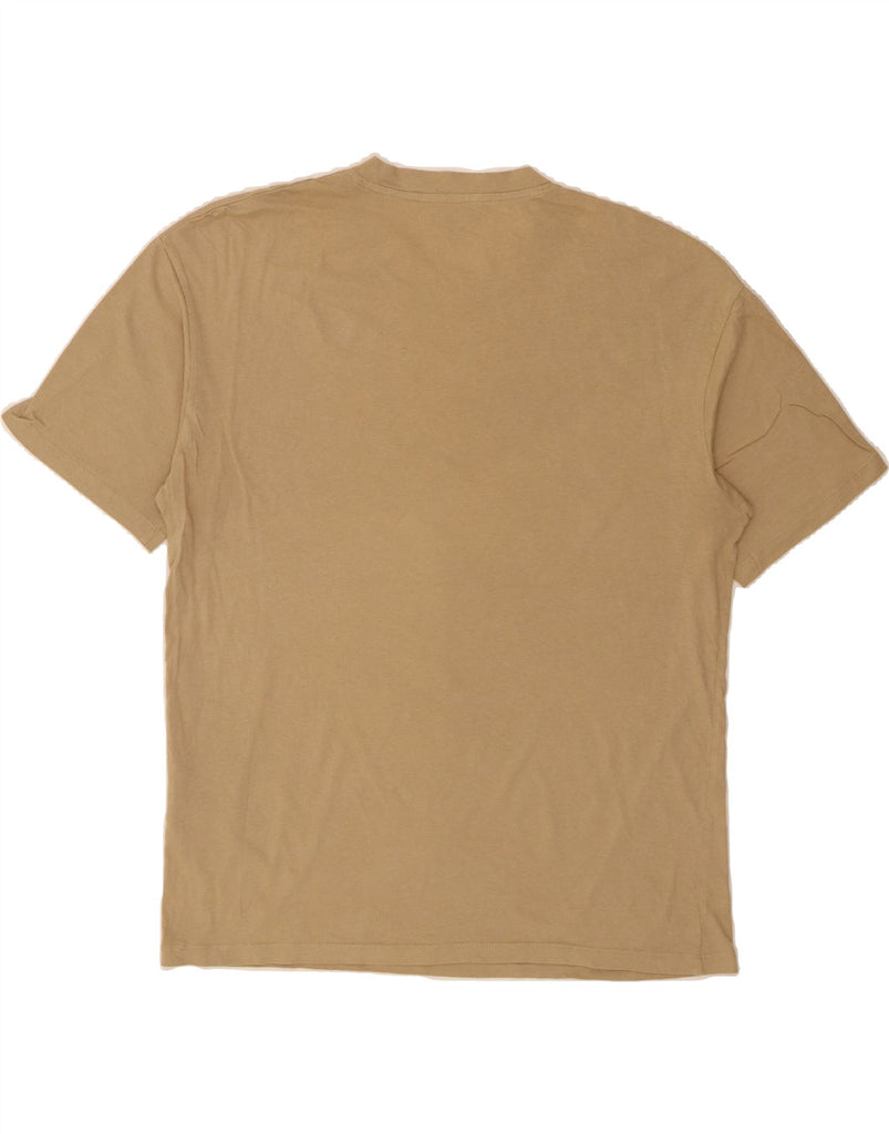 JACK & JONES Mens T-Shirt Top Large Beige Cotton Vintage Jack & Jones and Second-Hand Jack & Jones from Messina Hembry 