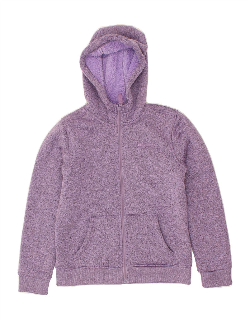 MOUNTAIN WAREHOUSE Girls Sherpa Zip Hoodie Sweater 11-12 Years Purple | Vintage Mountain Warehouse | Thrift | Second-Hand Mountain Warehouse | Used Clothing | Messina Hembry 