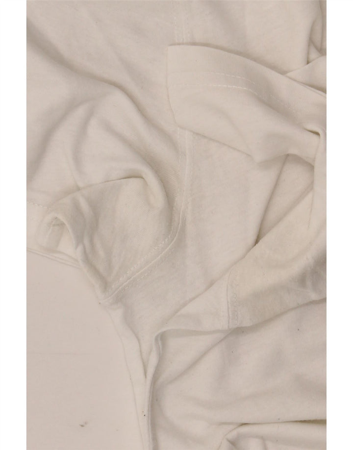 ABERCROMBIE & FITCH Mens T-Shirt Top Medium White Cotton