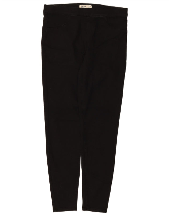 Marks & Spencer Womens Short Jegging Jeans UK 12 Medium W30 L26 Black