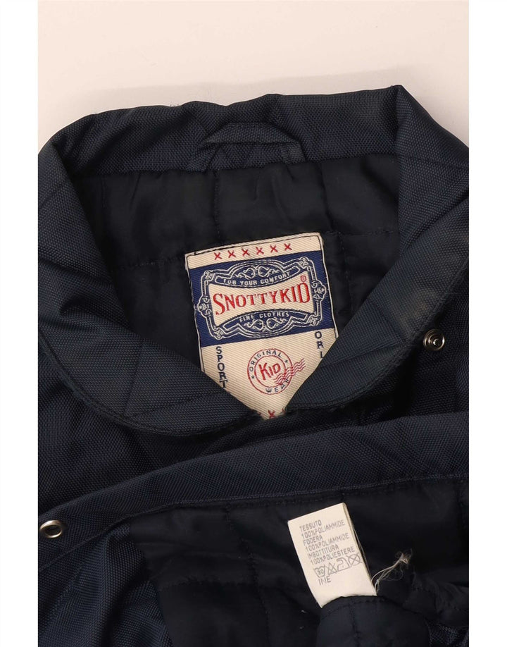 Vintage Boys Windbreaker Coat 11-12 Years Navy Blue Polyamide