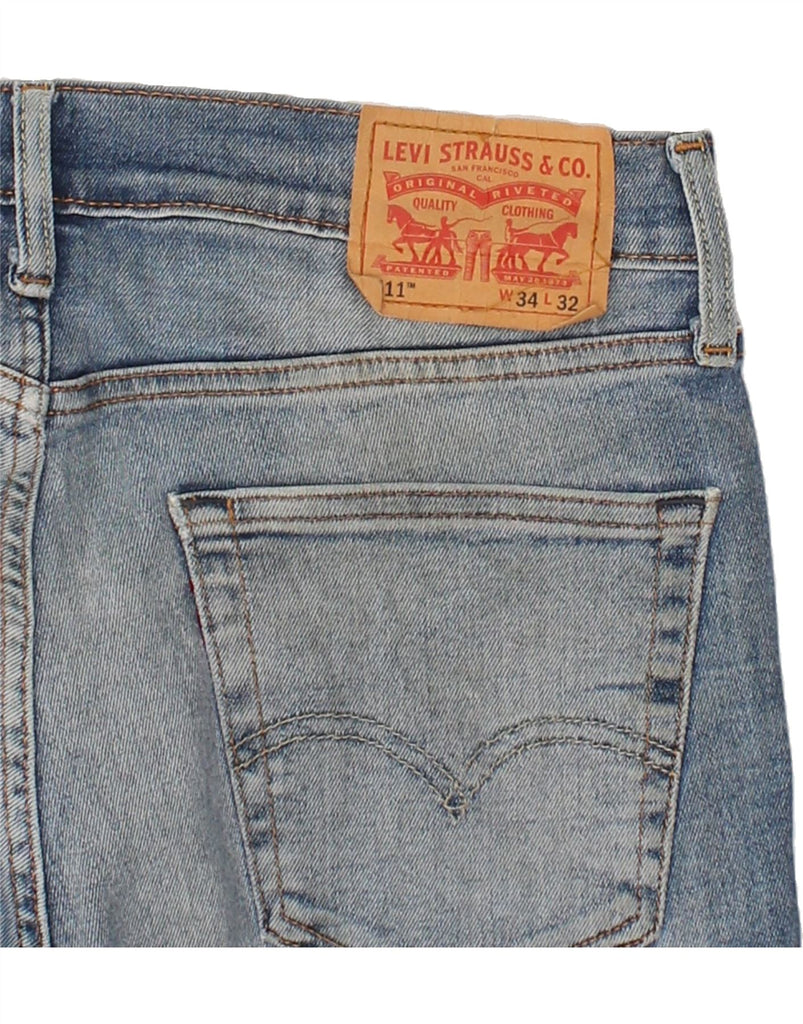 LEVI'S Mens 511 Slim Jeans W34 L26 Blue Cotton | Vintage Levi's | Thrift | Second-Hand Levi's | Used Clothing | Messina Hembry 