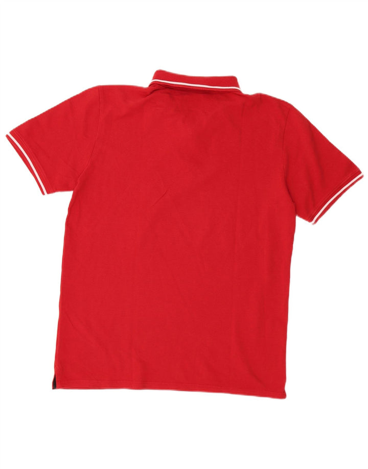 Guess Mens Polo Shirt Large Red Cotton