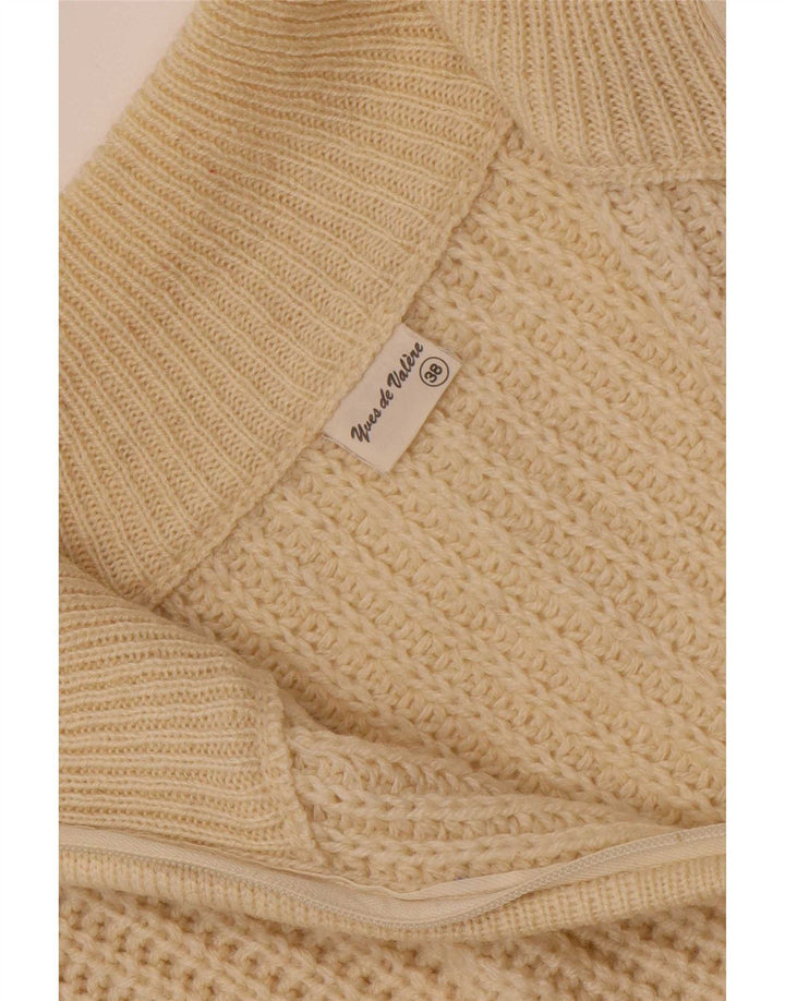 Vintage Mens Cardigan Sweater UK 38 Medium Beige