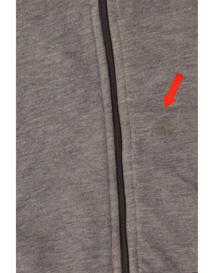 Zara Mens Zip Hoodie Sweater Small Grey