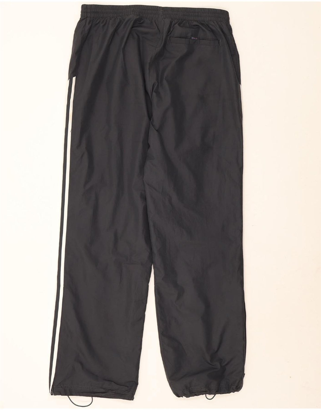 ADIDAS Mens Tracksuit Trousers UK 46/48 XL Black Polyester