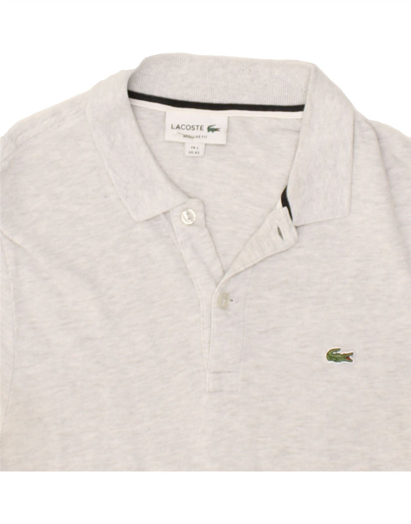 LACOSTE Mens Regular Fit Polo Shirt Size 2 XS Grey Cotton | Vintage Lacoste | Thrift | Second-Hand Lacoste | Used Clothing | Messina Hembry 