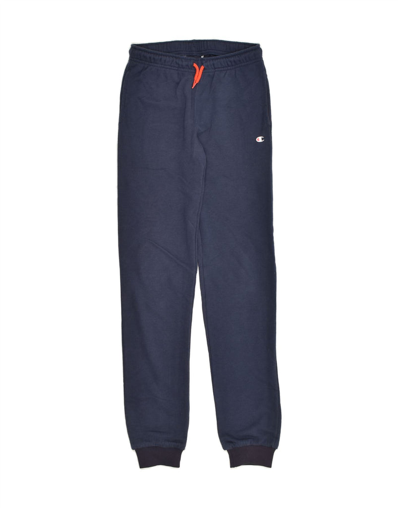 CHAMPION Boys Tracksuit Trousers Joggers 11-12 Years Large Navy Blue | Vintage Champion | Thrift | Second-Hand Champion | Used Clothing | Messina Hembry 