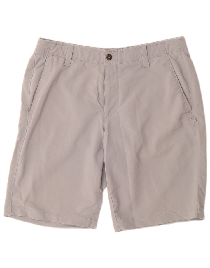 UMBRO Mens Chino Shorts W34 Large Grey Nylon
