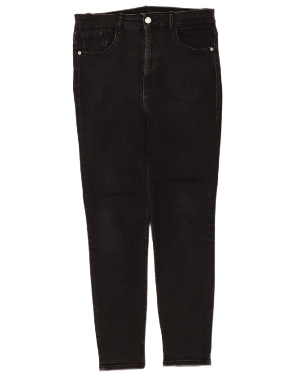 Zara Womens Skinny Jeans EU 44 XL W34 L26 Black
