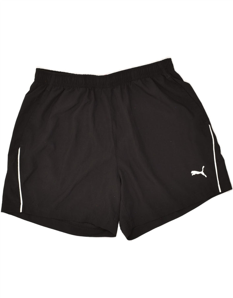 PUMA Mens Sport Shorts XL Black Polyester Vintage Puma and Second-Hand Puma from Messina Hembry 