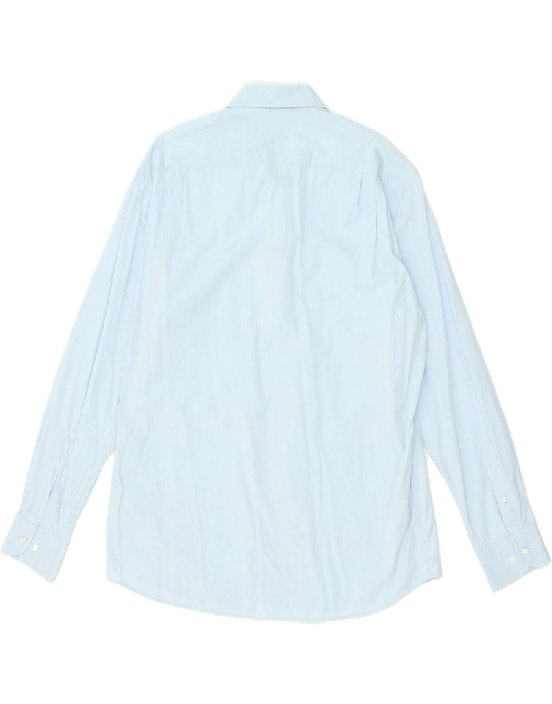 HUGO BOSS Mens Shirt Size 41 16 1/2 Large Blue Cotton | Vintage Hugo Boss | Thrift | Second-Hand Hugo Boss | Used Clothing | Messina Hembry 