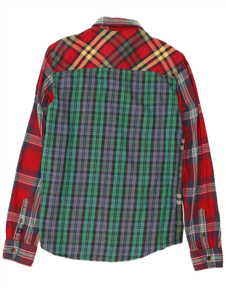 Scotch & Soda Mens Flannel Shirt Medium Multicoloured Check Cotton