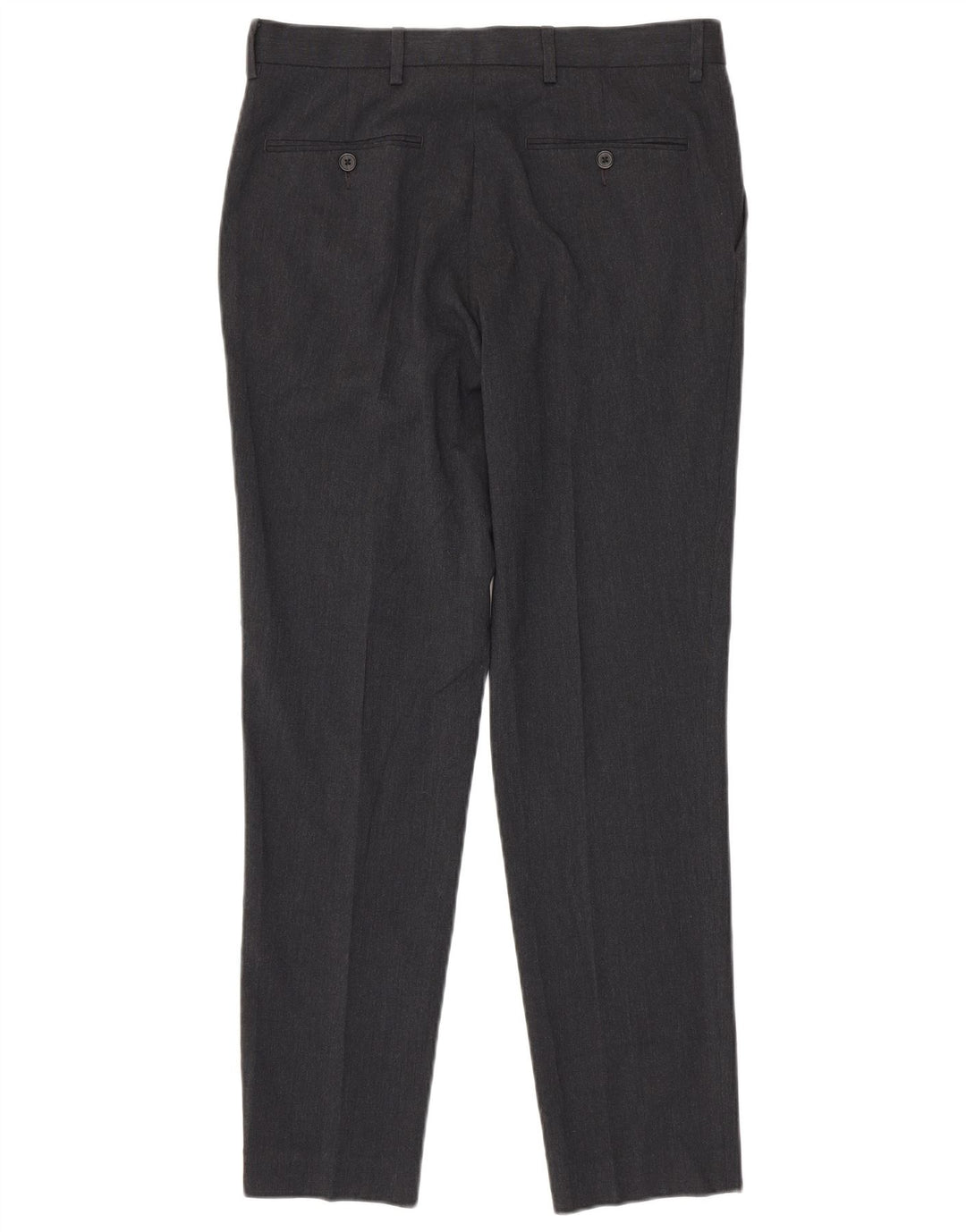Marks & Spencer Mens Slim Suit Trousers W32 L31 Grey Polyester