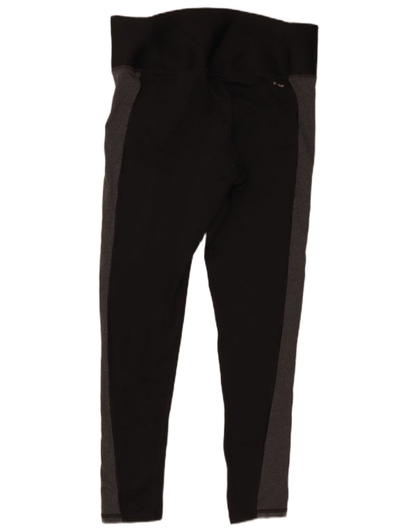 Champion Womens Leggings UK 18 XL Black Colourblock Polyester