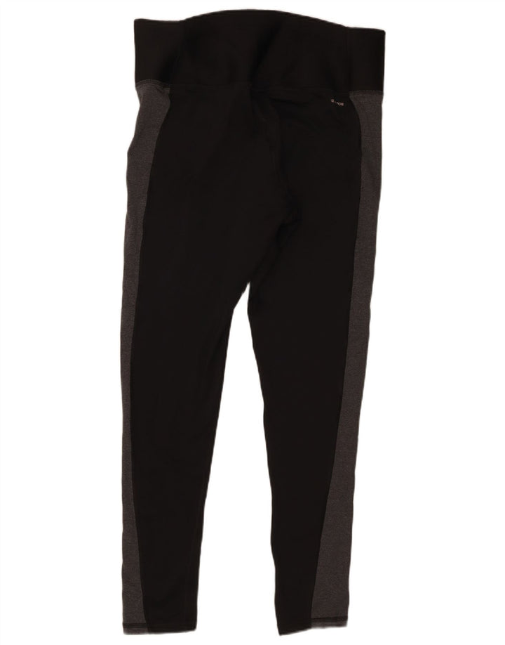 Champion Womens Leggings UK 18 XL Black Colourblock Polyester