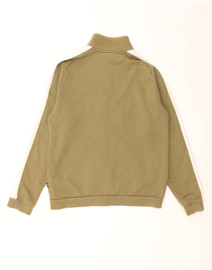 Puma Mens Full Tracksuit Medium  Khaki Colourblock Cotton