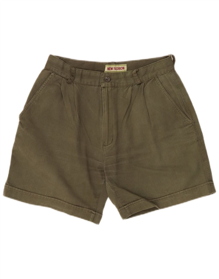 VINTAGE Womens Pegged Chino Shorts W28 Medium Khaki Cotton