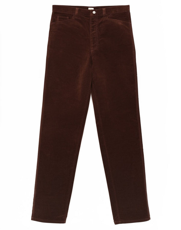 Calvin Klein Womens Straight Casual Trousers W26 L32 Brown