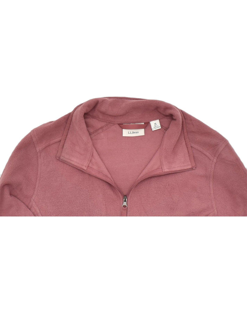 L.L.BEAN Womens Fleece Jacket UK 14 Medium Pink Polyester | Vintage | Thrift | Second-Hand | Used Clothing | Messina Hembry 