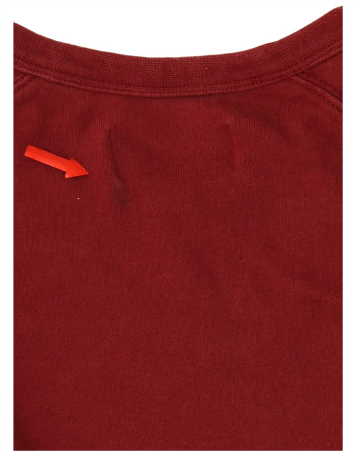 Marks & Spencer Mens Sweatshirt Jumper Medium Burgundy Cotton