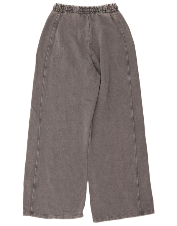 Zara Womens Wide Leg Tracksuit Trousers UK 12 Medium Grey