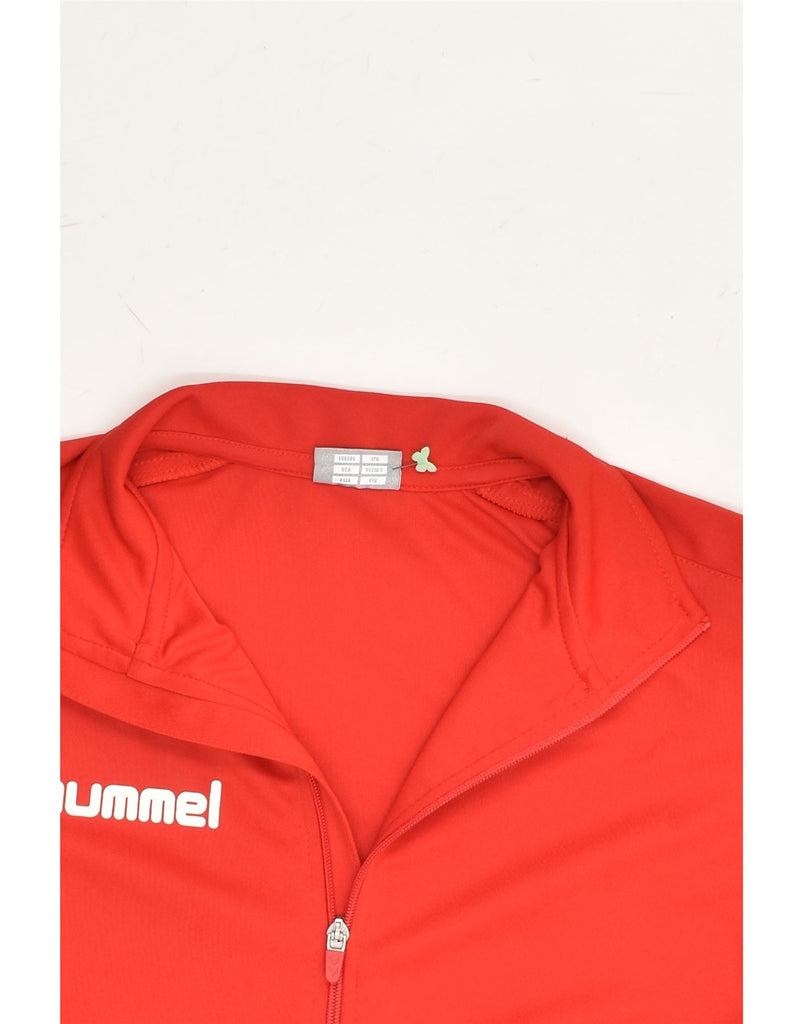 HUMMEL Boys Tracksuit Top Jacket 15-16 Years Red Polyester | Vintage Hummel | Thrift | Second-Hand Hummel | Used Clothing | Messina Hembry 