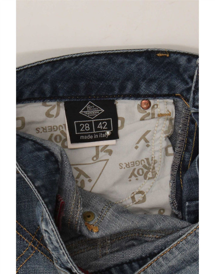 Roy Rogers Womens Straight Jeans W28 L33 Blue Cotton