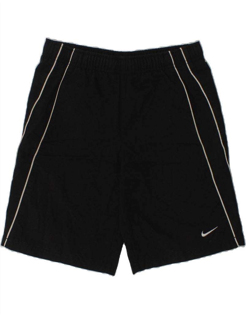 NIKE Boys Sport Shorts 7-8 Years XL Black Polyester | Vintage Nike | Thrift | Second-Hand Nike | Used Clothing | Messina Hembry 