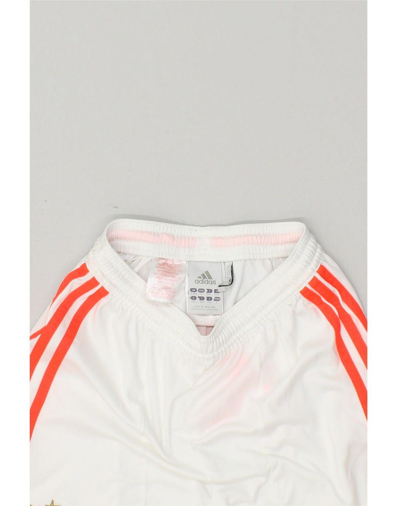 ADIDAS Boys Climacool Graphic Sport Shorts 9-10 Years White Polyester | Vintage Adidas | Thrift | Second-Hand Adidas | Used Clothing | Messina Hembry 