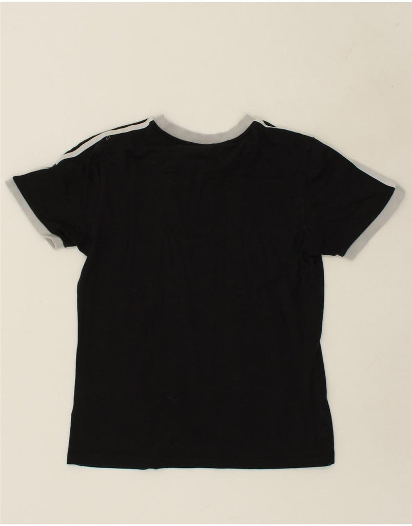 ADIDAS Womens Graphic T-Shirt Top UK 10 Small Black Cotton | Vintage Adidas | Thrift | Second-Hand Adidas | Used Clothing | Messina Hembry 