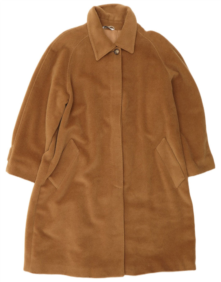 Marina Rinaldi Womens Overcoat Size 23 Medium Brown Virgin Wool
