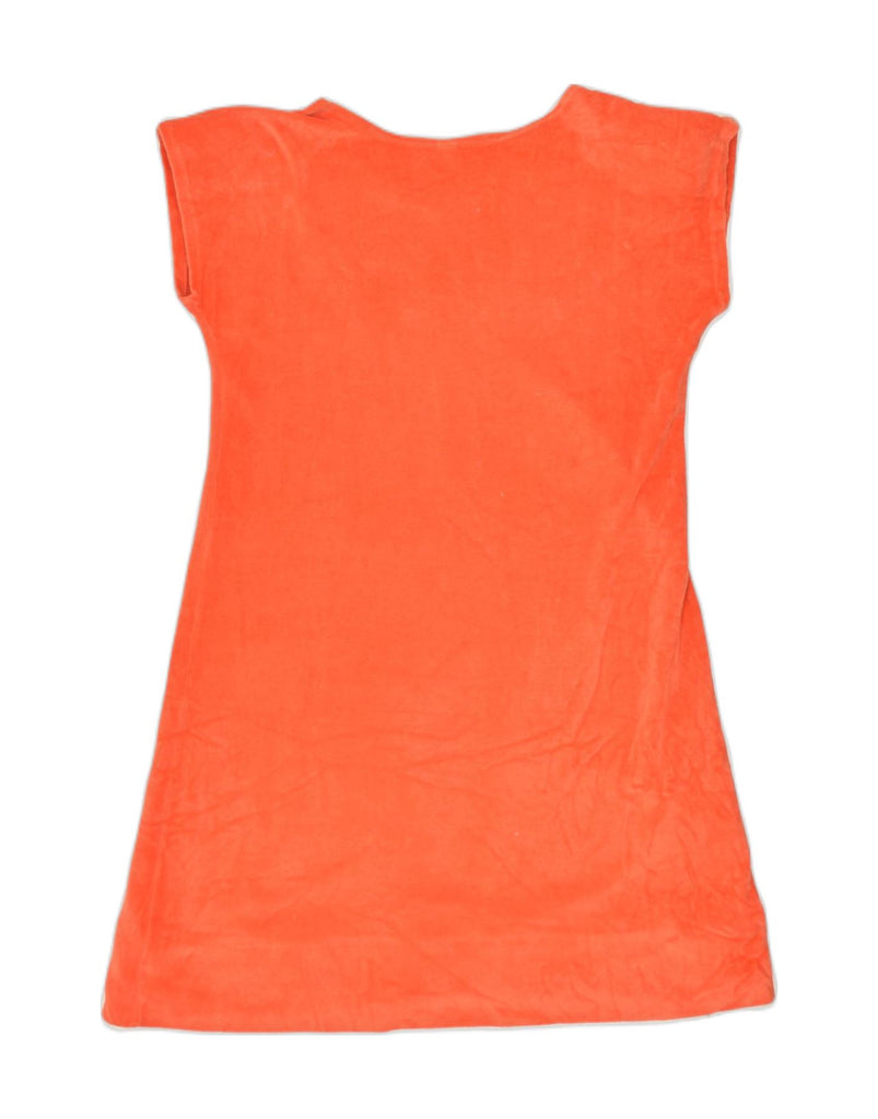 VINTAGE Womens Sleeveless T-Shirt Dress UK 16 Large Orange | Vintage | Thrift | Second-Hand | Used Clothing | Messina Hembry 